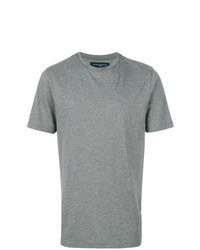 graues T-Shirt mit einem Rundhalsausschnitt von Natural Selection