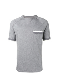 graues T-Shirt mit einem Rundhalsausschnitt von Natural Selection