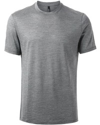 graues T-Shirt mit einem Rundhalsausschnitt von Neil Barrett