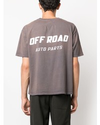 graues T-Shirt mit einem Rundhalsausschnitt von Rhude