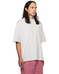 graues T-Shirt mit einem Rundhalsausschnitt von Acne Studios