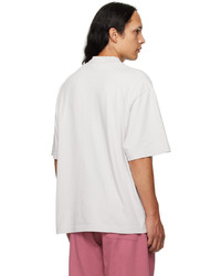 graues T-Shirt mit einem Rundhalsausschnitt von Acne Studios