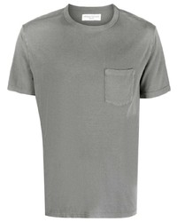 graues T-Shirt mit einem Rundhalsausschnitt von Officine Generale