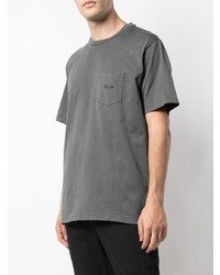 graues T-Shirt mit einem Rundhalsausschnitt von Supreme