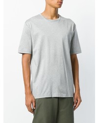 graues T-Shirt mit einem Rundhalsausschnitt von E. Tautz