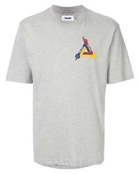 graues T-Shirt mit einem Rundhalsausschnitt von Palace