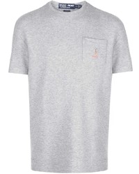 graues T-Shirt mit einem Rundhalsausschnitt von Palace