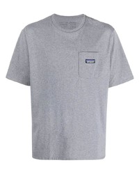graues T-Shirt mit einem Rundhalsausschnitt von Patagonia