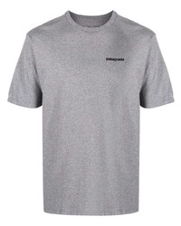 graues T-Shirt mit einem Rundhalsausschnitt von Patagonia