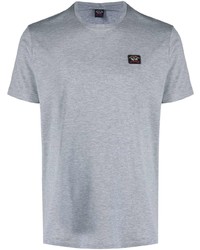 graues T-Shirt mit einem Rundhalsausschnitt von Paul & Shark