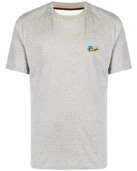graues T-Shirt mit einem Rundhalsausschnitt von Paul Smith