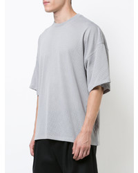 graues T-Shirt mit einem Rundhalsausschnitt von Fear Of God