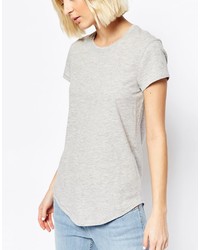 graues T-Shirt mit einem Rundhalsausschnitt von Asos