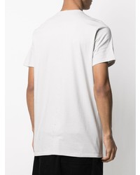 graues T-Shirt mit einem Rundhalsausschnitt von Rick Owens