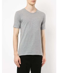 graues T-Shirt mit einem Rundhalsausschnitt von N. Hoolywood