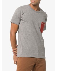 graues T-Shirt mit einem Rundhalsausschnitt von VISVIM