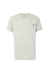 graues T-Shirt mit einem Rundhalsausschnitt von Polo Ralph Lauren