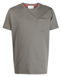 graues T-Shirt mit einem Rundhalsausschnitt von Ports V