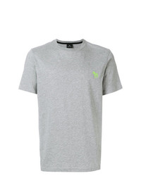 graues T-Shirt mit einem Rundhalsausschnitt von Ps By Paul Smith