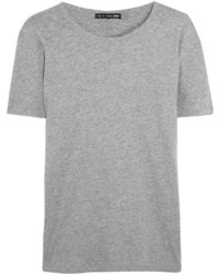 graues T-Shirt mit einem Rundhalsausschnitt von Rag and Bone
