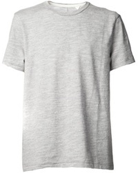 graues T-Shirt mit einem Rundhalsausschnitt von Rag and Bone