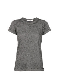 graues T-Shirt mit einem Rundhalsausschnitt von rag & bone/JEAN