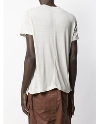 graues T-Shirt mit einem Rundhalsausschnitt von Rick Owens