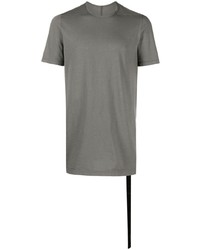 graues T-Shirt mit einem Rundhalsausschnitt von Rick Owens DRKSHDW