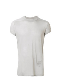 graues T-Shirt mit einem Rundhalsausschnitt von Rick Owens DRKSHDW