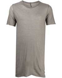 graues T-Shirt mit einem Rundhalsausschnitt von Rick Owens