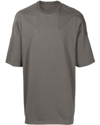 graues T-Shirt mit einem Rundhalsausschnitt von Rick Owens