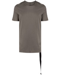 graues T-Shirt mit einem Rundhalsausschnitt von Rick Owens