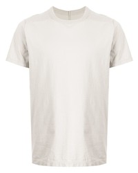 graues T-Shirt mit einem Rundhalsausschnitt von Rick Owens