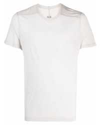 graues T-Shirt mit einem Rundhalsausschnitt von Rick Owens