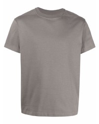 graues T-Shirt mit einem Rundhalsausschnitt von Rick Owens