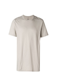 graues T-Shirt mit einem Rundhalsausschnitt von Rick Owens