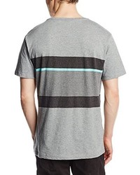 graues T-Shirt mit einem Rundhalsausschnitt von Rip Curl
