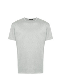 graues T-Shirt mit einem Rundhalsausschnitt von Roar