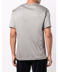 graues T-Shirt mit einem Rundhalsausschnitt von Giorgio Armani