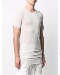 graues T-Shirt mit einem Rundhalsausschnitt von Rick Owens