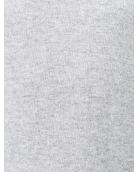 graues T-Shirt mit einem Rundhalsausschnitt von N.Peal