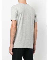 graues T-Shirt mit einem Rundhalsausschnitt von Plein Sport