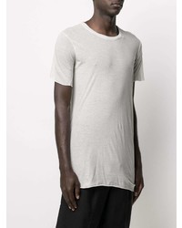 graues T-Shirt mit einem Rundhalsausschnitt von Rick Owens