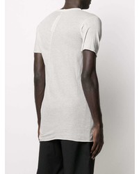 graues T-Shirt mit einem Rundhalsausschnitt von Rick Owens