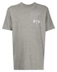 graues T-Shirt mit einem Rundhalsausschnitt von RtA