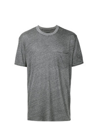graues T-Shirt mit einem Rundhalsausschnitt von RtA