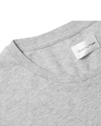 graues T-Shirt mit einem Rundhalsausschnitt von Gant