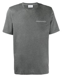 graues T-Shirt mit einem Rundhalsausschnitt von Salvatore Ferragamo