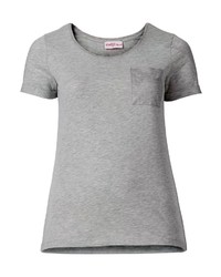 graues T-Shirt mit einem Rundhalsausschnitt von SHEEGOTIT