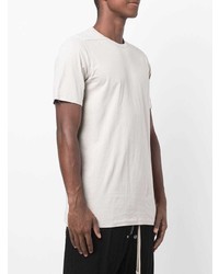 graues T-Shirt mit einem Rundhalsausschnitt von Rick Owens